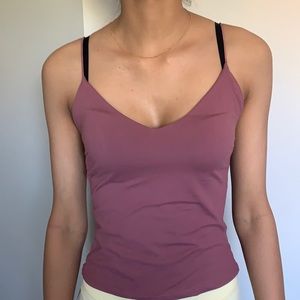 Deep V purple tank